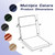 Zonamat High Back Patio Chair Cushions, 21x20 Waterproof & Fade-Resistant Outdoor Dining Chair Cushions, Indoor/Outdoor High Back Cushion, Seat Pad for Glider and Lawn Chair, Navy Blue