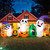 8 FT Halloween Inflatables Blow up Outdoor Decoration, Inflatable Ghost with Pumpkin Led Light Inflatables Outdoor Decor Blow up Inflatables for Holiday Party Lawn Yard Garden Décor