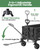 GVDV CW35 Wagons Carts Foldable, 42 in Extended Handle Collapsible Wagon