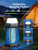 GTERT Foldable Solar Bug Zapper, High-Efficiency Mosquito & Fly Zapper, 6000mAh Rechargeable Battery, Solar & USB Charging, 2-in-1 Camping Light for Indoor & Outdoor Use