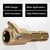 Tractor PTO Extender 1-3/8 inch 6 Spline Male to Female Adapter, 70 HP