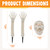 JOYIN 5 Pcs Halloween Skeleton Decorations Outdoor, LED Life Size Skeleton Yard Stakes, Light Up Full Body Realistic Skulls Decor for Graveyard Yard Lawn Garden Holiday Party Decoration