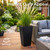 KOL Planters for Outdoor Plants, 20 Inch Tall Black Plant Pots, 2 Pack