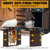Automatic Chicken Coop Door Solar Powered, Extra Large Size, Anti-Pinch Design, Battery Powered Auto Chicken Door with Timer & Light Sensor, Solar Chiken Coop Door with Remote Control (50-100M)