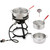 Feasto 10 Qt Outdoor Propane Gas Fish Fryer Pot Kit with Strainer Basket