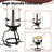 Feasto 10 Qt Outdoor Propane Gas Fish Fryer Pot Kit with Strainer Basket
