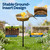 VIVOHOME Bird Bath for Outside with Metal Ground Stake, Copper