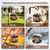 Gbekery Squirrel Proof Suet Bird Feeders for Outdoors Hanging, Brown