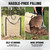 WORKPRO Heavy Duty 72-Gallon Reusable Yard Waste Bags, 3 Pack, Light Tan