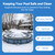 WUHUWOO 6FT Winter Pool Pillow for Above Ground Pools, 0.6mm Heavy Duty PVC