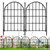 26 Pack Decorative Garden Fence, 22in X 28ft Arched No Dig Fence Border, Garden Edging Border, Rustproof Metal Animal Barrier with Ground Stake for Dog, Rabbit, Outdoor Yard Patio Decor