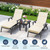 VOGVOG 2 Pack Beige Outdoor Chaise Lounge Cushions, 72x21x3 in