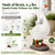 GIGALUMI 6.4lbs Porch Goose Statue, Resin Hand-Painted 19", Sturdy&Stable