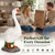 GIGALUMI 6.4lbs Porch Goose Statue, Resin Hand-Painted 19", Sturdy&Stable