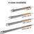 XUDAKAIXIN Fire Pit Tongs 32-inch Super Long for Loading Wood,BBQ with Extended Luxurious Acacia Handle for Fire Pits, Fire Rings,Campfires, and Fireplaces, Outdoor or Indoor ﻿