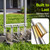 Knee-Friendly Manual Lawn Aerator, Adjustable 43.3–48.5", Silver, Dual Step