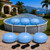 Hungdao 3 Pcs Pool Cover Pillows 4x4 ft for Above Ground Pools with Ropes