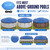 Hungdao 3 Pcs Pool Cover Pillows 4x4 ft for Above Ground Pools with Ropes