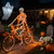 3Ft Skeleton & Dog Skeleton with Light Chain, Outdoor Halloween Decorations