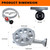Veralune High-Pressure Cast-Iron Propane Burner Head Round Burner Head with 20 PSIG Adjustable Regulator, Hose & Brass Fittings for Turkey Fryer Burners, Outdoor Cooking, Camping