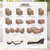 Hadisi Patio Chair Covers for Outdoor Furniture Waterproof 4 Pack, Heavy Duty Waterproof Outdoor Swivel Chair Cover (30"W x34"D x36"H - Brown)