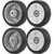 GICOOL 4 Pack HRR216K9VKAA Lawn Mower Wheels for Honda HRR216 HRS216 HRT216