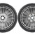 GICOOL 4 Pack HRR216K9VKAA Lawn Mower Wheels for Honda HRR216 HRS216 HRT216