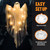JOYIN 2 Pcs 47” Halloween Light up Hanging Ghost Decorations Outdoor, Halloween Flying Hanging Ghosts with Warm LED Lights and Timer for Haunted House Prop Front Yard Patio Party Decor Indoor Outdoor