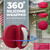 Super Strong Anti-Tangled Magnetic Flag Weights - Strong Wind Resistance to Keep Your American Flag Billowing - 360° Silicone Wrapped - Will Never Rust – Heavy & Durable | 4 Pairs | Official Red