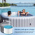 Hot Tub Filter for All RELX-TIME Inflatable Hot Tub,Pool Filters,8+8-Pack