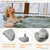 HUGABOW 2-Pack Large Pillow for Hot Tub (Grey), Spa, Pool & Chaise Lounge