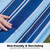 GAFETE 12ft 2 Person Hammock for Outside with Hardwood Spreader Bar