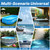 4 in 1 Cordless Rechargeable Small Pool Vacuum spa hot tub (Gray)