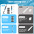 4 in 1 Cordless Rechargeable Small Pool Vacuum spa hot tub (Gray)