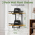 LASZOLA Floating Plant Shelves Holder Wall Mounted Indoor, 2 Pack Brown