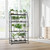 VyGrow 4 Tier Plant Stand with Wheels, Plant Shelf for Indoor Outdoor, Heavy Duty Metal Tall Plant Stands Holder Rack for Living Room Balcony and Garden, Black