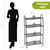 VyGrow 4 Tier Plant Stand with Wheels, Plant Shelf for Indoor Outdoor, Heavy Duty Metal Tall Plant Stands Holder Rack for Living Room Balcony and Garden, Black
