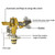 Wexo Palindrog Impact Sprinkler on Tripod Base, Heavy Duty Adjustable Zinc Sprinkler Head for Lawn Yard Garden, 360 Degree Large Area Irrigation, 3/4" Connector Extension Legs Flip Locks