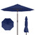 PatioKingdom 10FT Patio Umbrella with Push Button Tilt and Crank, Outdoor Market Umbrella with 8 Fiberglass Ribs, UV Protection Table Umbrella for Pool,Backyard,Garden,Deck