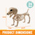 JOYIN Wiener Dog Skeleton 24” Plastic Animal Posable Skeleton Halloween Decorations with Movable Joints for Graveyard Scenes Haunted House Prop Party Decor Spooky Indoor Outdoor Decorations