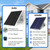 Solar Panels for Camera Outdoor Wireless (New Gen) 5W 5V Solar Panel Charger with USB-C&Barrel Plug for Spotlight Cam Plus&Stick Up Cam Pro.Waterproof IP65 360°Adjustable 10FT Cable (White, 2)