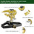 FANHAO 100% Metal Impact Lawn Sprinkler for Yard, Covers Up to 5800 sq. Ft