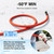 SPECILITE 5/8" x 50FT Hot/Cold Rubber Garden Water Hose, -50℉-190℉, Red