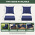 Zonamat Outdoor Chair Cushions, Waterproof & Fade Resistant Patio Cushions