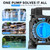 OYO WATER Pond Pump, 5500 GPH Adjustable Flow Submersible Water Pump with Filter Bag, Copper Motor, IPX8 Waterproof for Outdoor Koi Pond, Fountain, Waterfall, Hydroponics