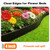 ESOHOT Landscape Edging 4 Inch Tall No Dig Garden Edging Border 60FT with 60 Metal Stakes,Lawn Edging for Yard, Flower Bed and Landscaping (Black, 60FT x 4 Inch)