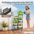 LASZOLA Plant Stand Indoor with 10 Inch Large Metal Tray, 5 Tier Black