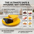 Mouse Trap Bucket 5 Gallon Mouse Bucket Trap Flip Lid, Reusable Rat Trap, Eco-Friendly Bucket Rat Trap, Mouse Traps Indoor for Home, Rat Traps Outdoor (Yellow-4Pack)