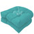 TESICA Teal Outdoor Wicker Seat Cushion for Patio Furniture