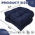 TESICA Teal Outdoor Wicker Seat Cushion for Patio Furniture